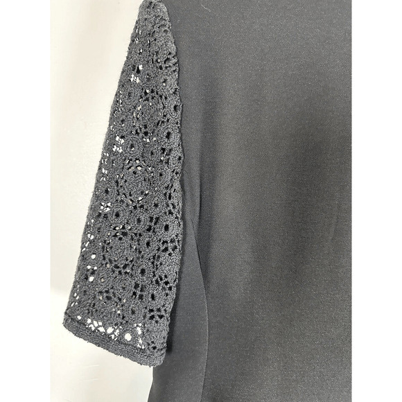 VINTAGE 90's Louis Feraud Crochet Elbow Sleeve Blazer size XS - Picture 11 of 12